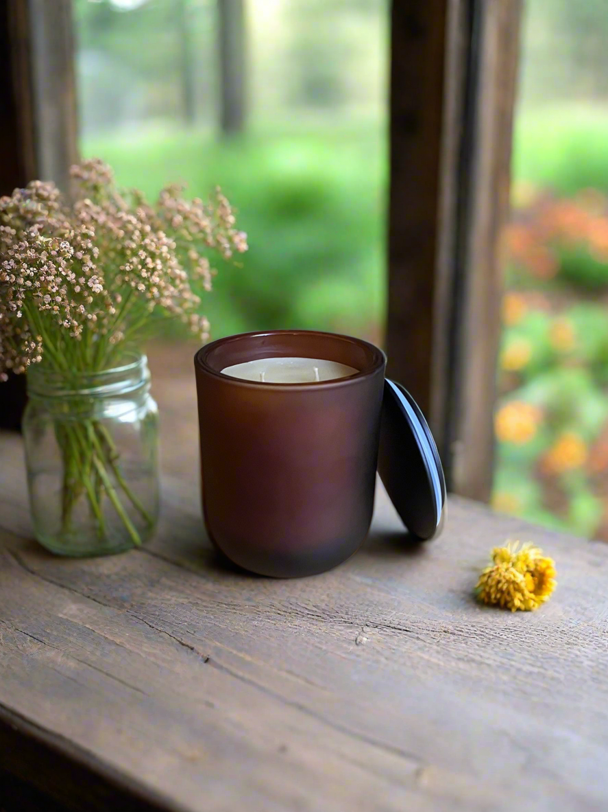 Bright Citrus Organic Essential Oil Beeswax Candle – Non-Toxic, Uplifting Citrus Scent