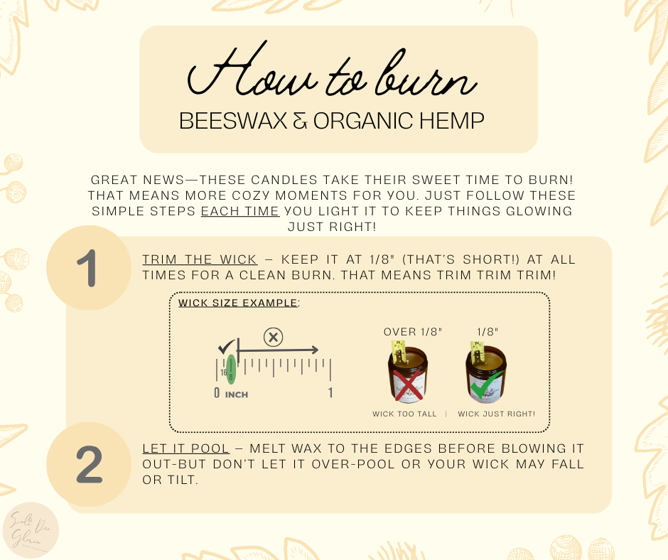 Bright Citrus Organic Essential Oil Beeswax Candle – Non-Toxic, Uplifting Citrus Scent