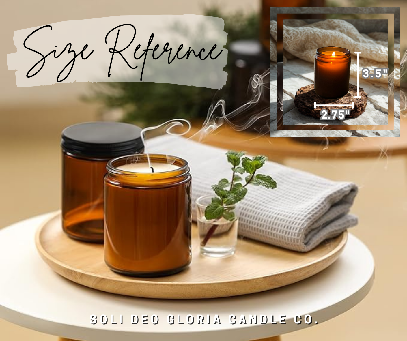 Bright Citrus Organic Essential Oil Beeswax Candle – Non-Toxic, Uplifting Citrus Scent