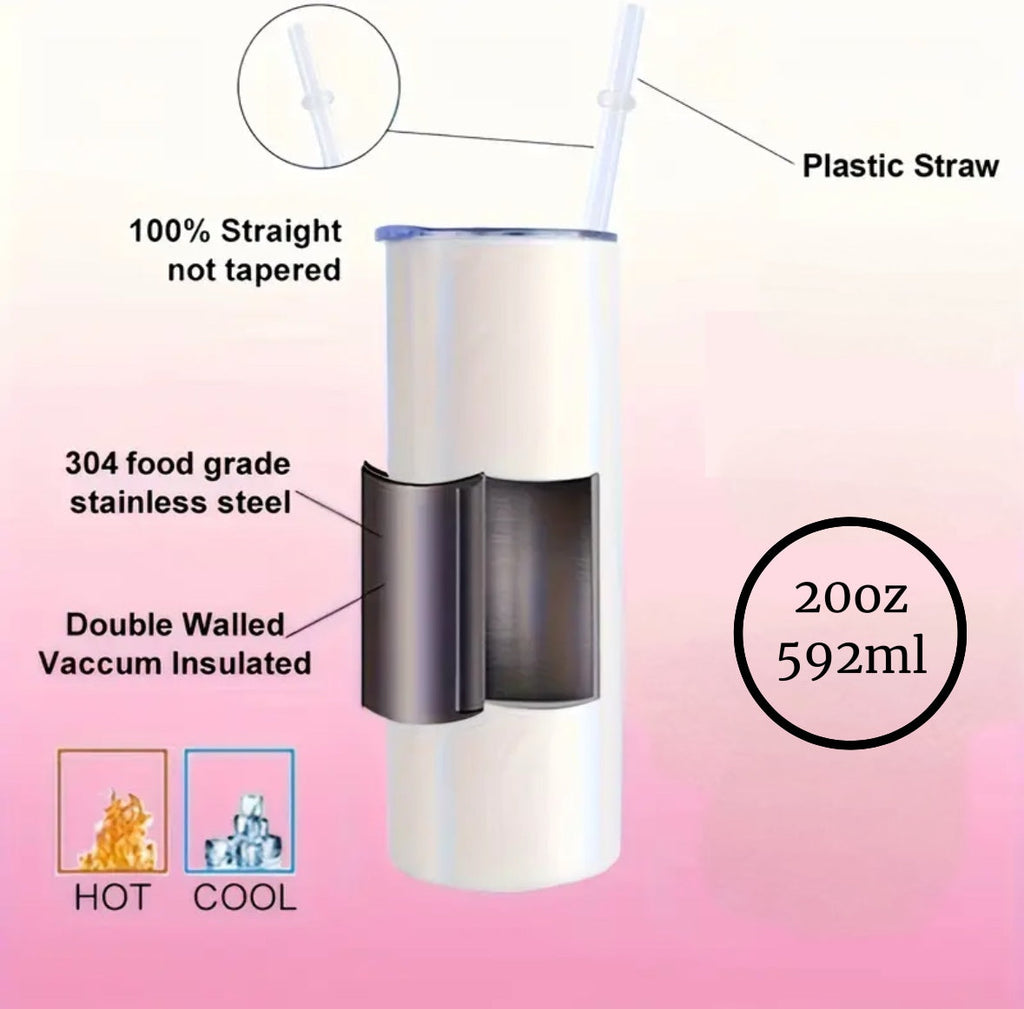 All’s Fair -20oz Skinny Tumbler with Lid and Reusable Straw