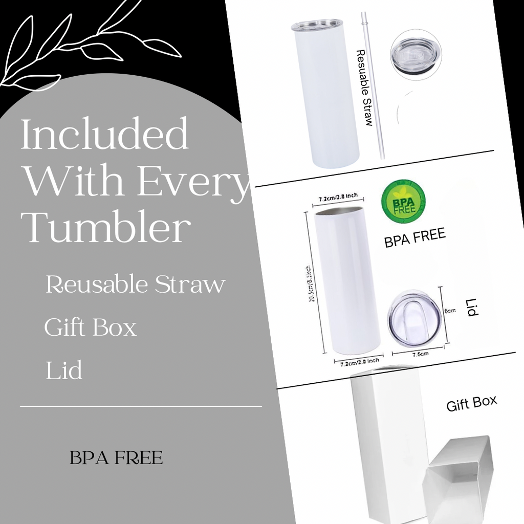 Silver Shimmery Tumbler with Matching Lid - Luxe Bundle