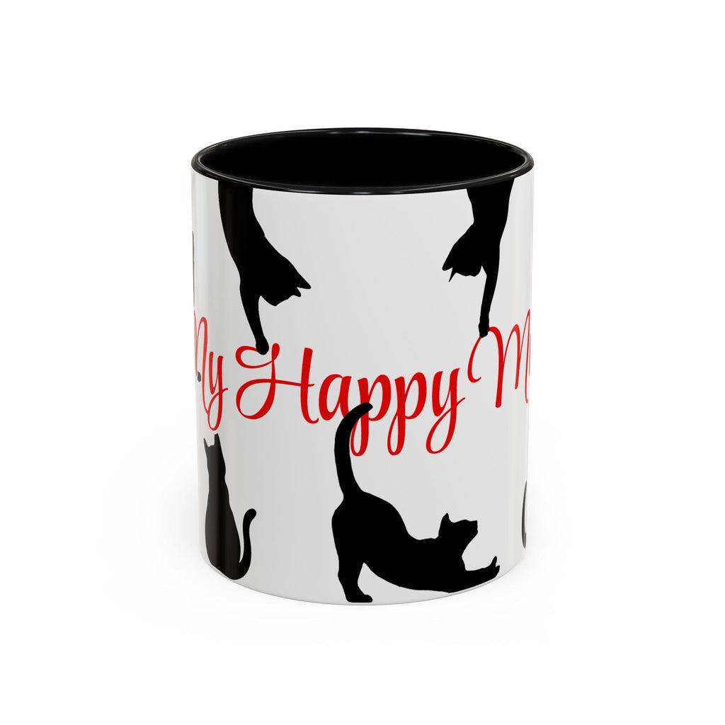 Silhouette Cat Lovers Accent Mug